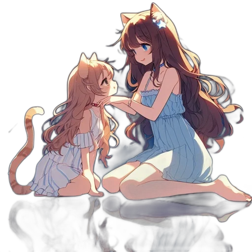 dress, crown, creature, anime transparent PNG cut-out