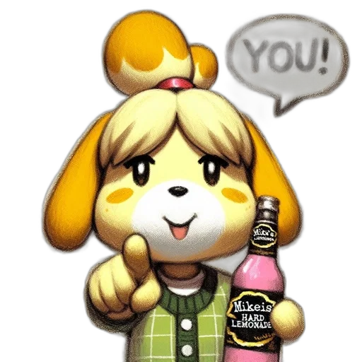 bottle, animal, staff, pixel art transparent PNG cut-out