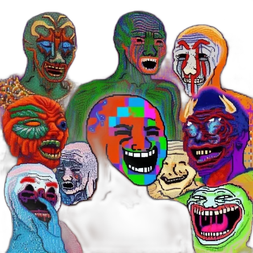 mask, face, creature, concept art transparent PNG cut-out