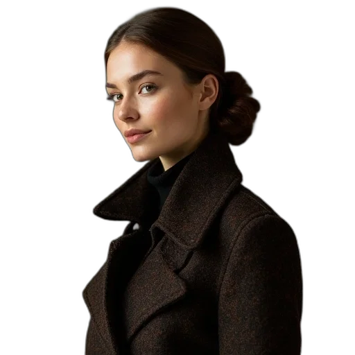 jacket, staff, face, dress transparent PNG cut-out