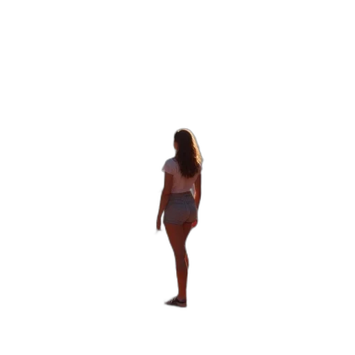 dress, creature, hair, robot transparent PNG cut-out