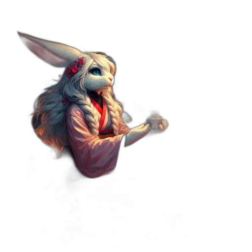 dragon, creature, staff, mask transparent PNG cut-out