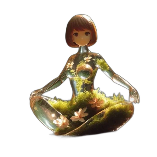 creature, dress, hair, jewelry transparent PNG cut-out