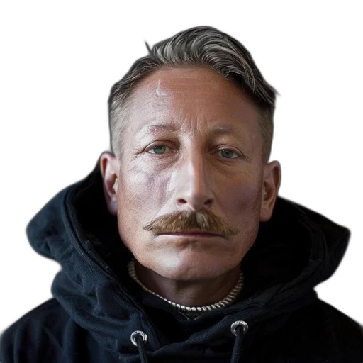 face, staff, jacket, mask transparent PNG cut-out