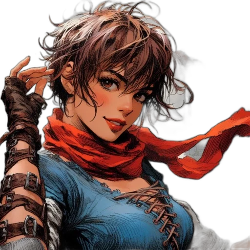 comic book art, fantasy art, concept art, photorealistic transparent PNG cut-out