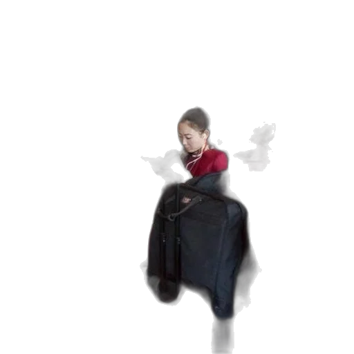 dress, jacket, mask, staff transparent PNG cut-out