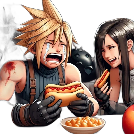 food, concept art, pixel art, comic book art transparent PNG cut-out
