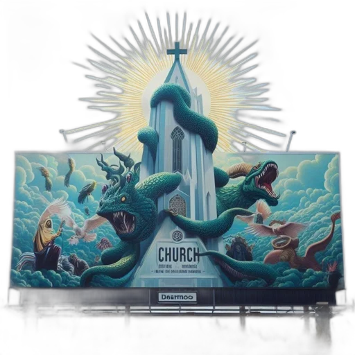 concept art, elaborate, billboard, displays transparent PNG cut-out