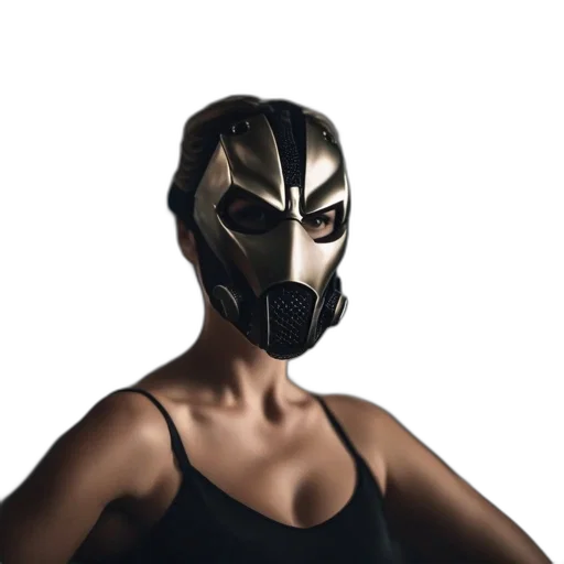 mask, face, concept art, comic book art transparent PNG cut-out