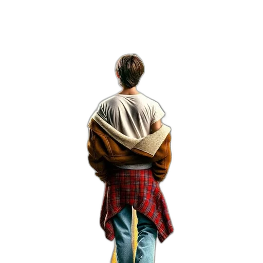 jacket, concept art, pixel art, photorealistic transparent PNG cut-out