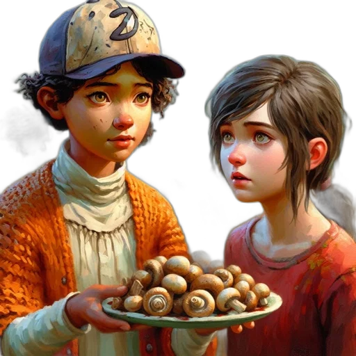 food, photorealistic, oil painting, concept art transparent PNG cut-out