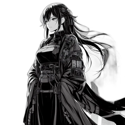 dress, sword, jacket, concept art transparent PNG cut-out