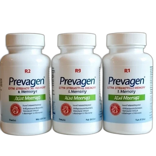 three, identical, bottles, prevagen transparent PNG cut-out