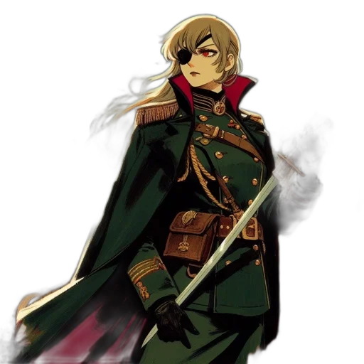 staff, weapon, sword, jacket transparent PNG cut-out