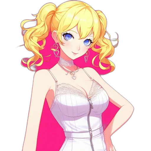 dress, staff, anime, pixel art transparent PNG cut-out