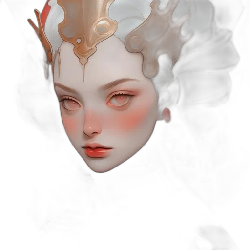 crown, mask, face, creature transparent PNG cut-out