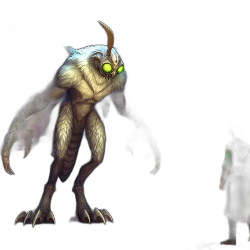 creature, dragon, staff, robot transparent PNG cut-out