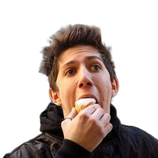 food, face, jacket, staff transparent PNG cut-out