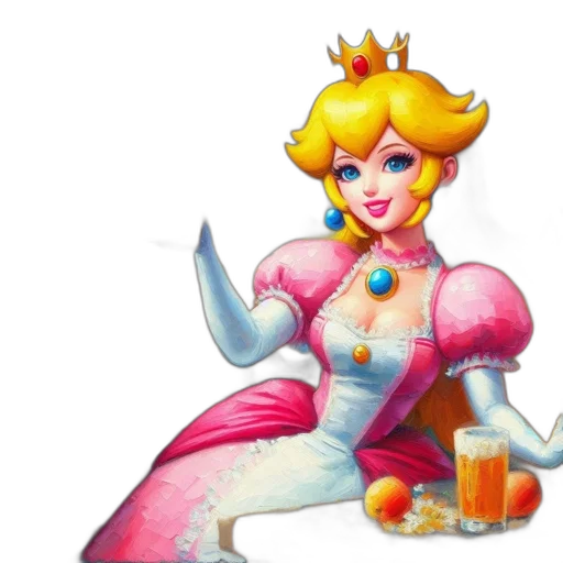 crown, dress, concept art, pixel art transparent PNG cut-out