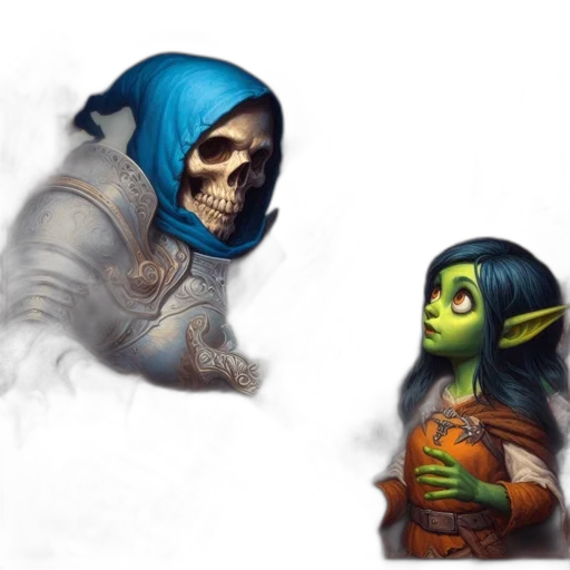 mask, concept art, fantasy art, 3d render transparent PNG cut-out