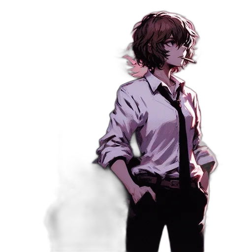 jacket, staff, creature, weapon transparent PNG cut-out