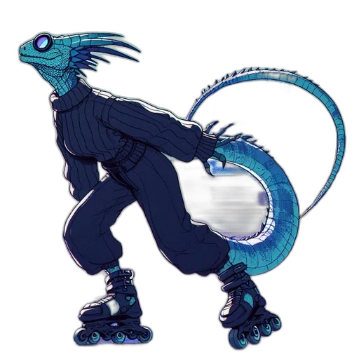 dragon, creature, staff, animal transparent PNG cut-out