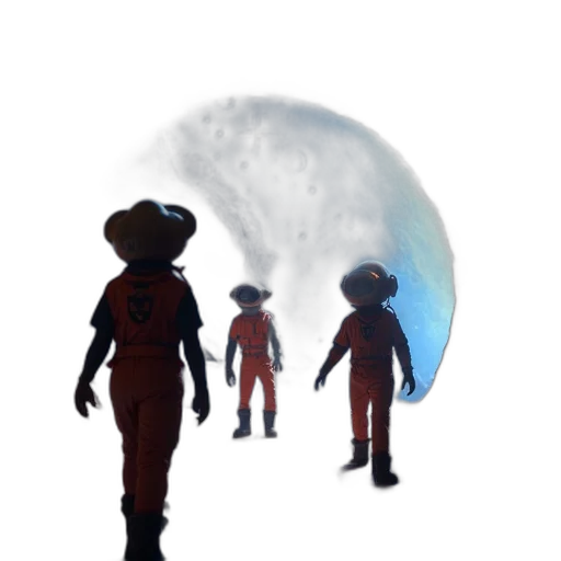 staff, robot, hat, creature transparent PNG cut-out