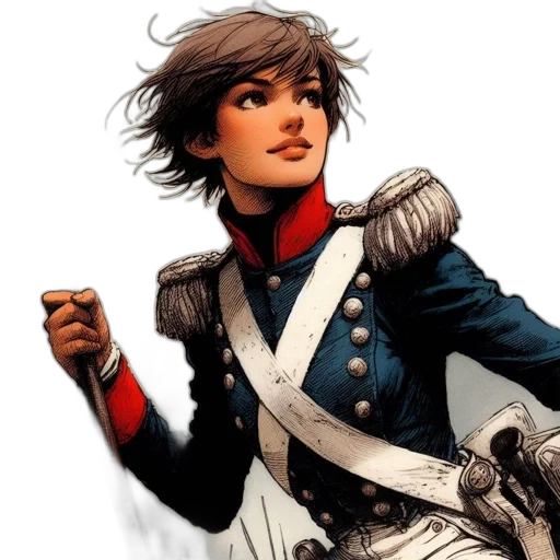 jacket, comic book art, concept art, fantasy art transparent PNG cut-out