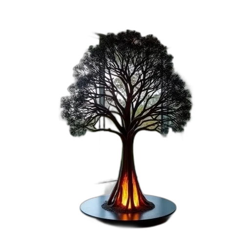 tree, crown, hair, staff transparent PNG cut-out