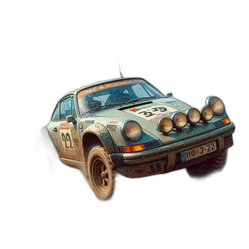 car, concept art, photorealistic, 3d render transparent PNG cut-out