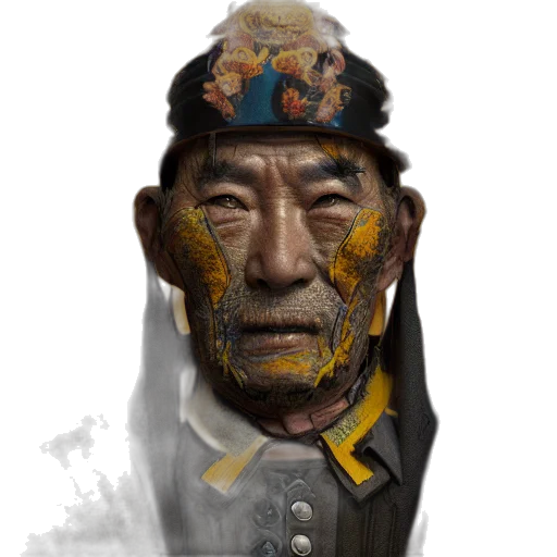 staff, face, mask, hat transparent PNG cut-out