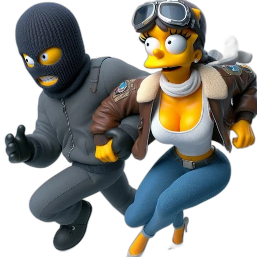 concept art, 3d render, cartoon, cyberpunk transparent PNG cut-out