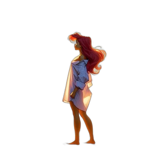 dress, hair, jacket, creature transparent PNG cut-out