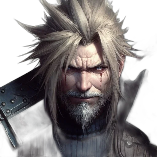face, staff, sword, weapon transparent PNG cut-out