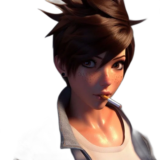face, staff, 3d render, concept art transparent PNG cut-out