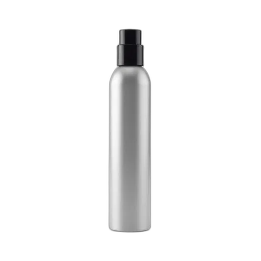 bottle, hair, sleek, silver transparent PNG cut-out