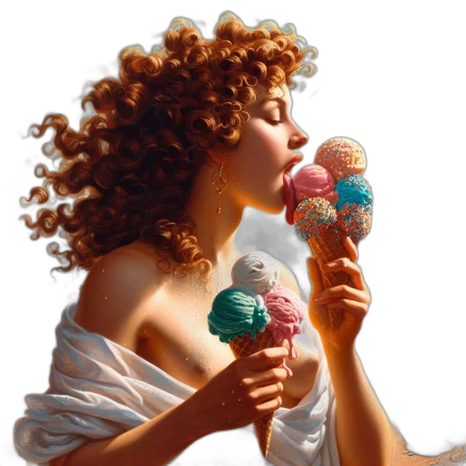 food, photorealistic, oil painting, concept art transparent PNG cut-out