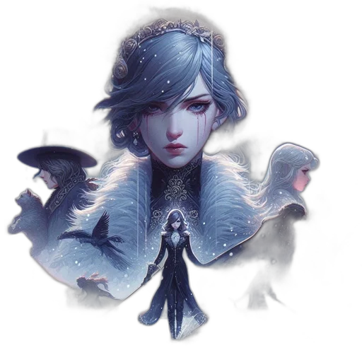 concept art, fantasy art, pixel art, watercolor transparent PNG cut-out