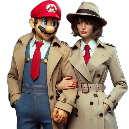 jacket, hat, concept art, 3d render transparent PNG cut-out