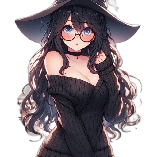 dress, hat, staff, mask transparent PNG cut-out