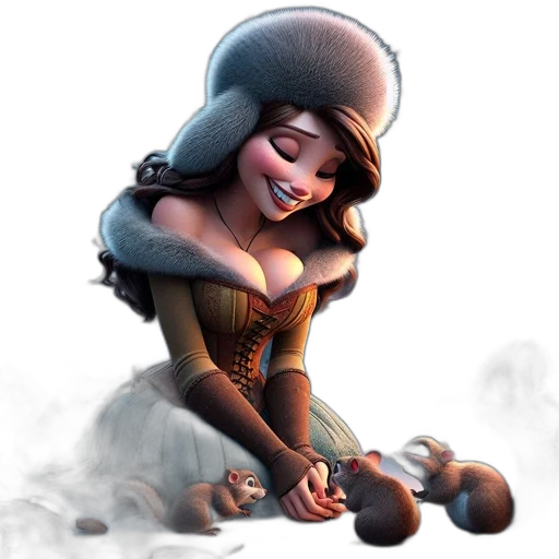 concept art, fantasy art, 3d render, photorealistic transparent PNG cut-out
