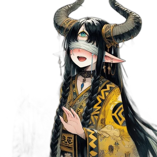 dragon, mask, staff, animal transparent PNG cut-out