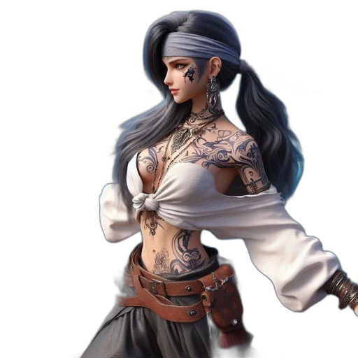 concept art, fantasy art, 3d render, photorealistic transparent PNG cut-out
