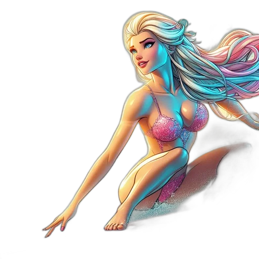 fantasy art, concept art, comic book art, 3d render transparent PNG cut-out