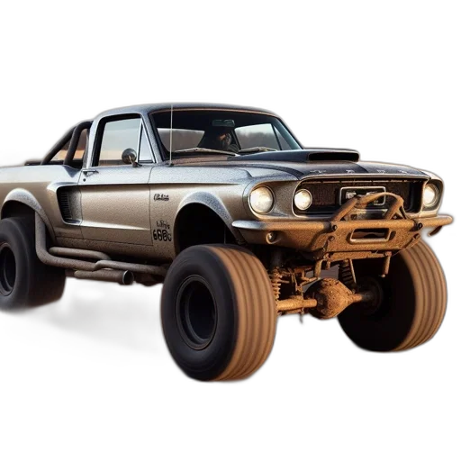 car, 3d render, photorealistic, concept art transparent PNG cut-out