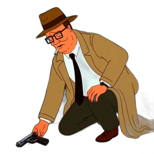 jacket, weapon, staff, hat transparent PNG cut-out