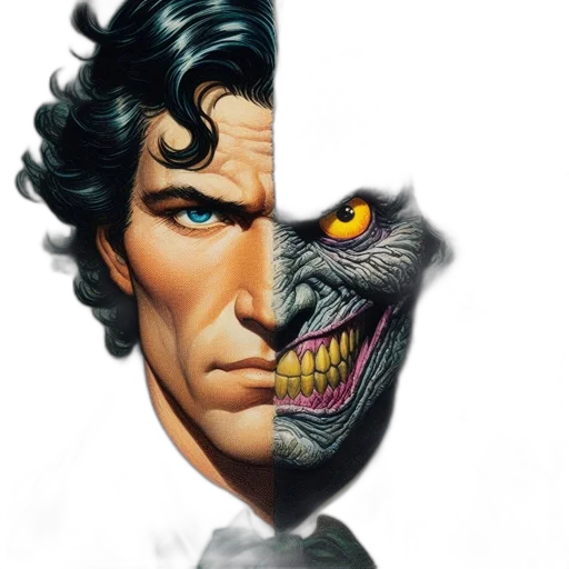 mask, face, comic book art, concept art transparent PNG cut-out