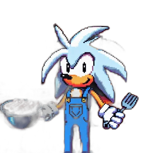 weapon, staff, robot, hair transparent PNG cut-out