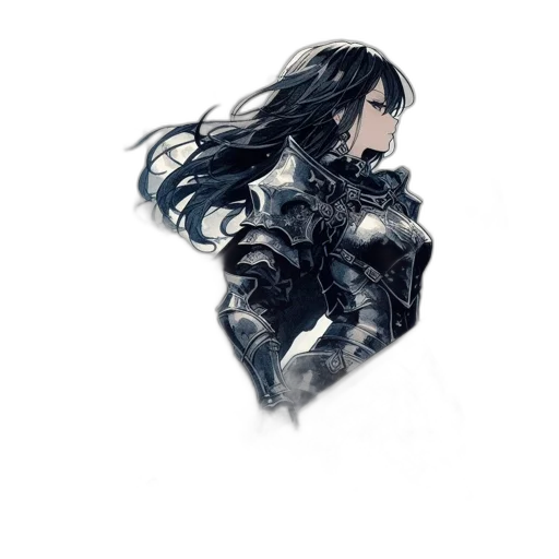 dragon, hair, weapon, sword transparent PNG cut-out