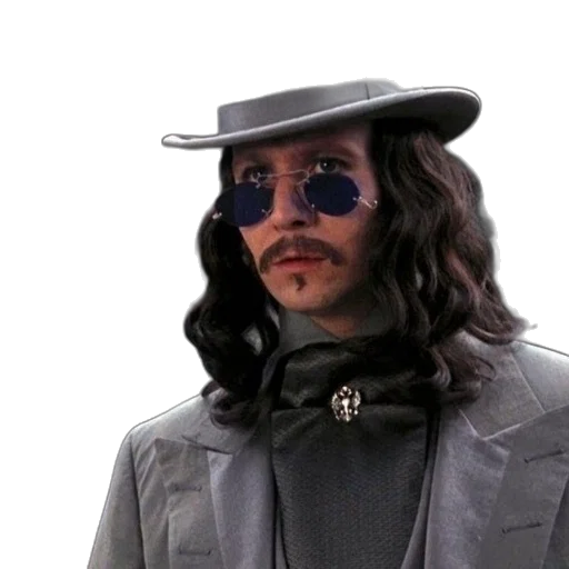 hat, jacket, face, staff transparent PNG cut-out
